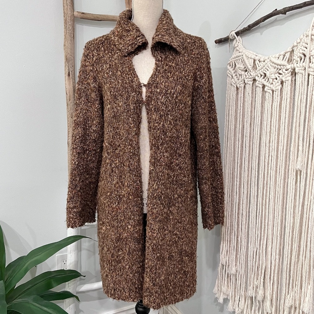 Front hook duster cardigan Sweater Sz XL